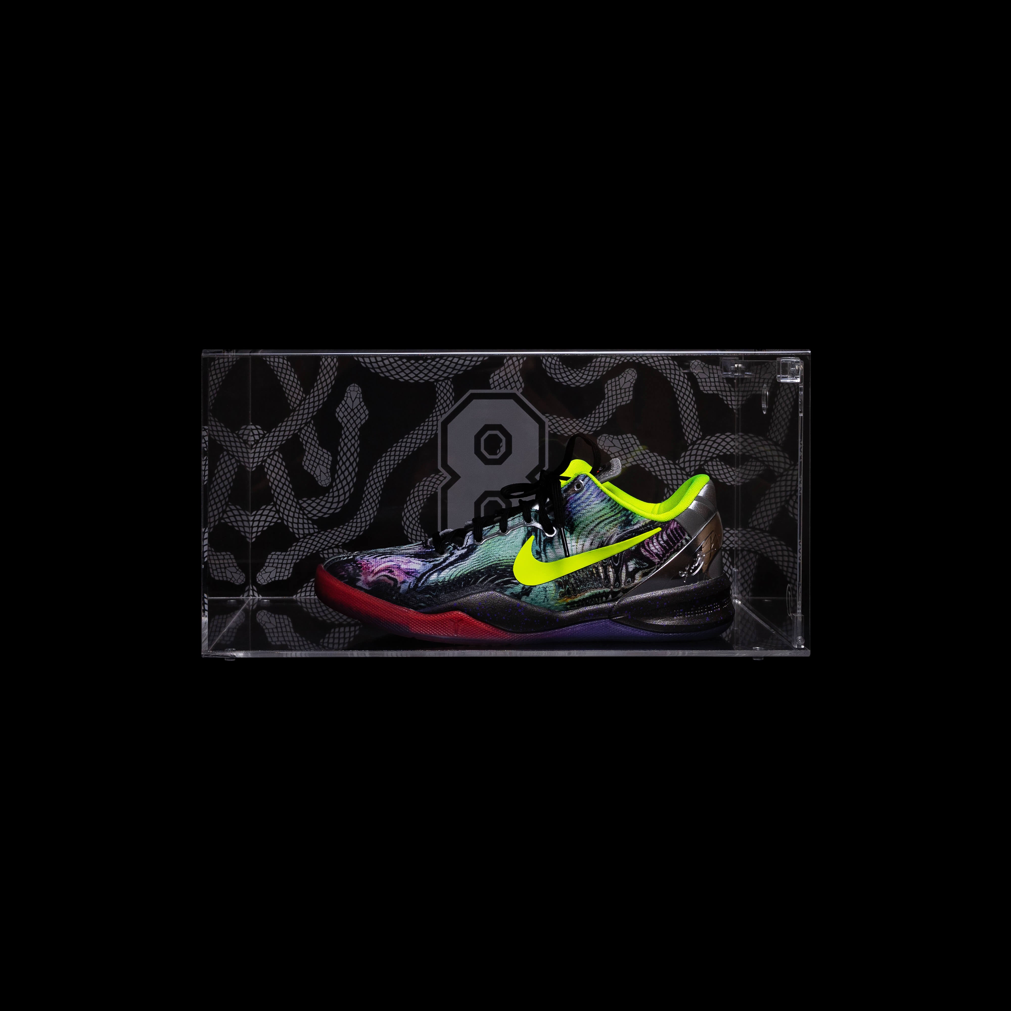 Looksee Designs - Kobe Bryant - Mamba Day 2023 - Premium Acrylic Display Cases - Shoe Organizer - Modern Decor