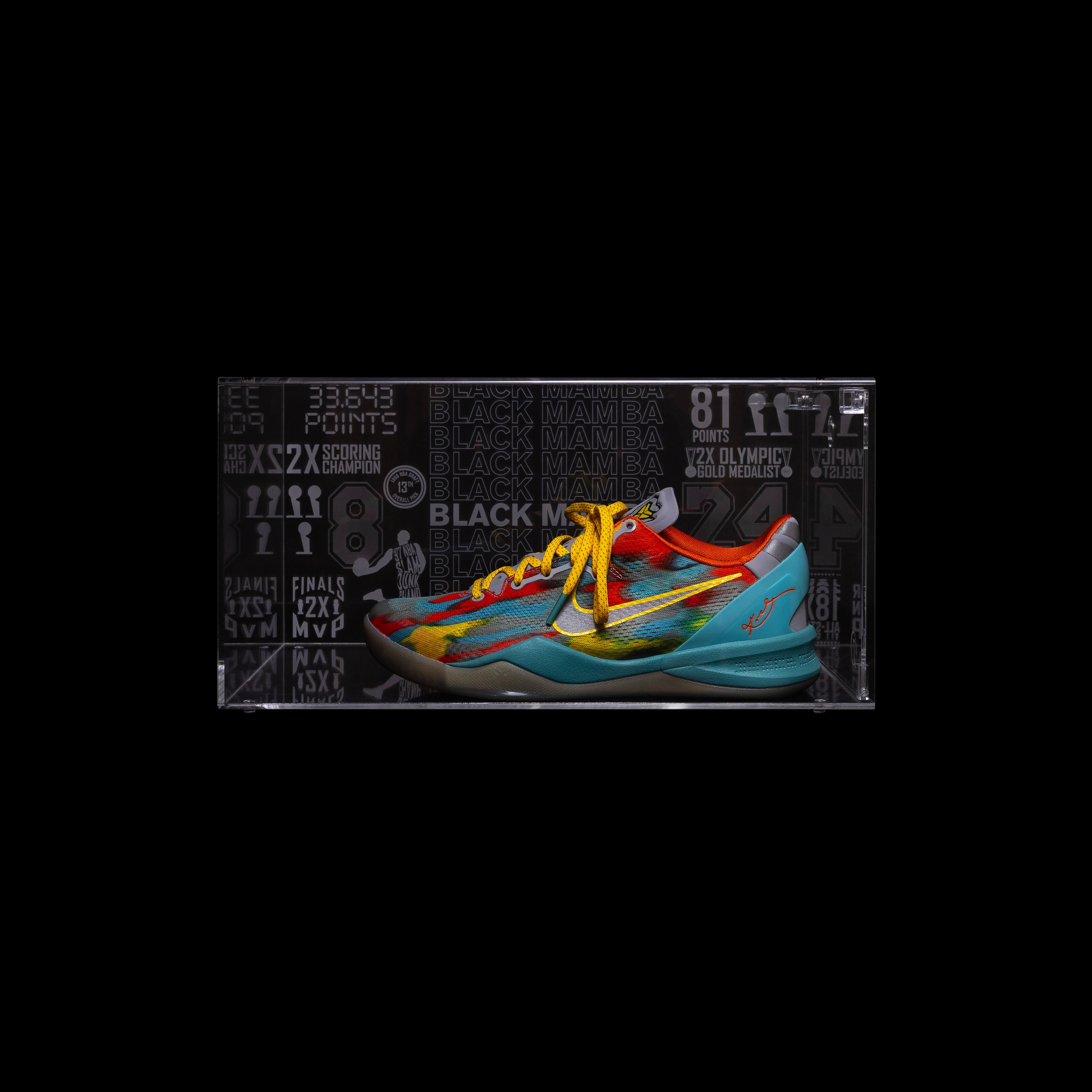 Looksee Designs - Kobe Bryant - Mamba Day 2023 - Premium Acrylic Display Cases - Shoe Organizer - Modern Decor