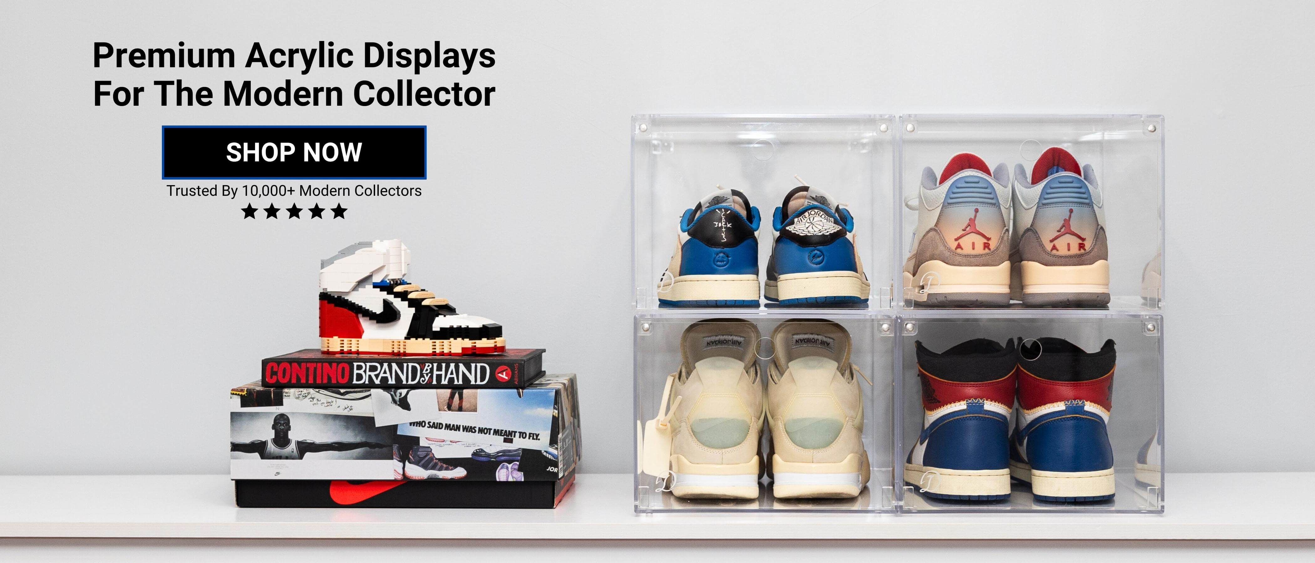 Looksee Designs - Premium Acrylic Shoe Display Case - Clear Shoe Boxes - Shoes Box Storage - Box Shoes - Shoe Boxes - Home Organizer - Shoe Organizer
