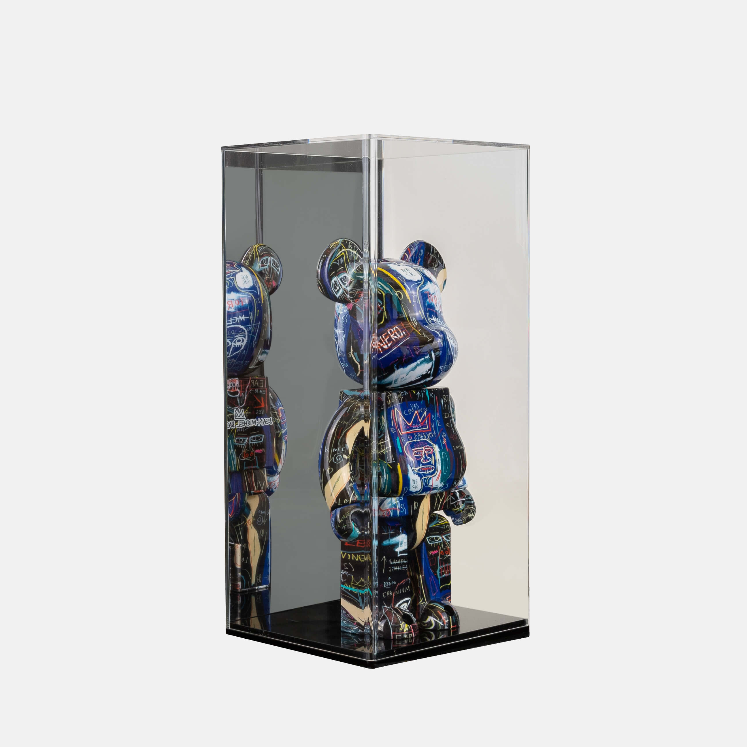 Looksee Designs - Le Jouet Figure Display Case - Bear Brick Display - Toy Figure Display - Kaws Figure