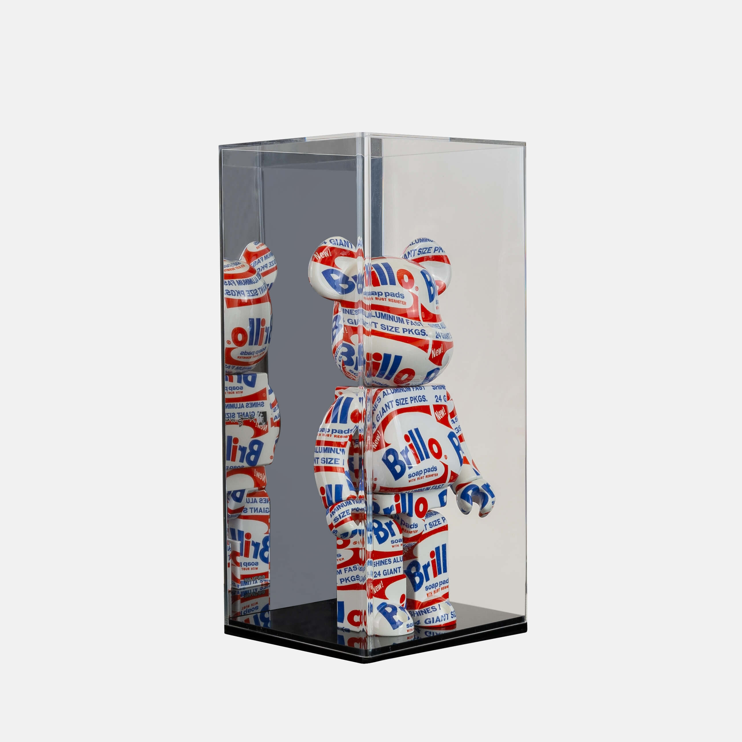 Looksee Designs - Le Jouet Figure Display Case - Bear Brick Display - Toy Figure Display - Kaws Figure