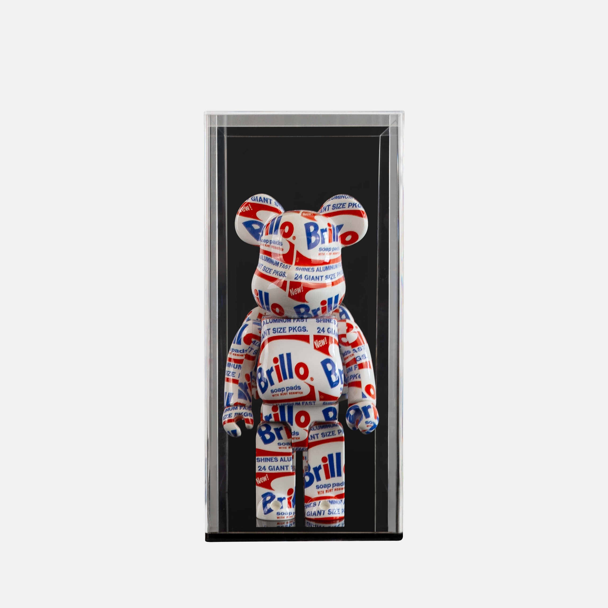 Looksee Designs - Le Jouet Figure Display Case - Bear Brick Display - Toy Figure Display - Kaws Figure