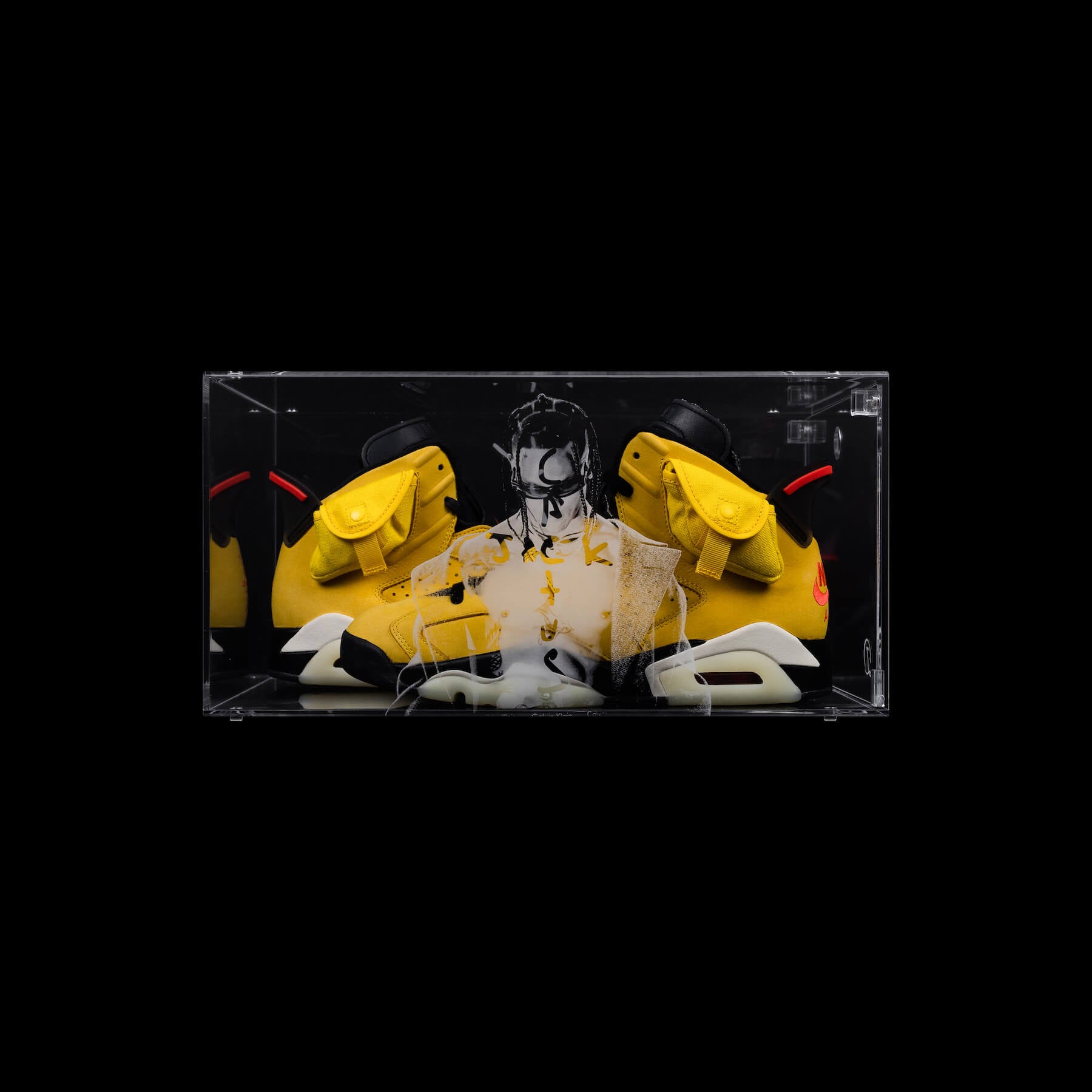 Looksee Designs - Travis Scott - Nike x Cactus Jack - Acrylic Sneaker Display - Shoe Wall - Clear Shoe Boxes