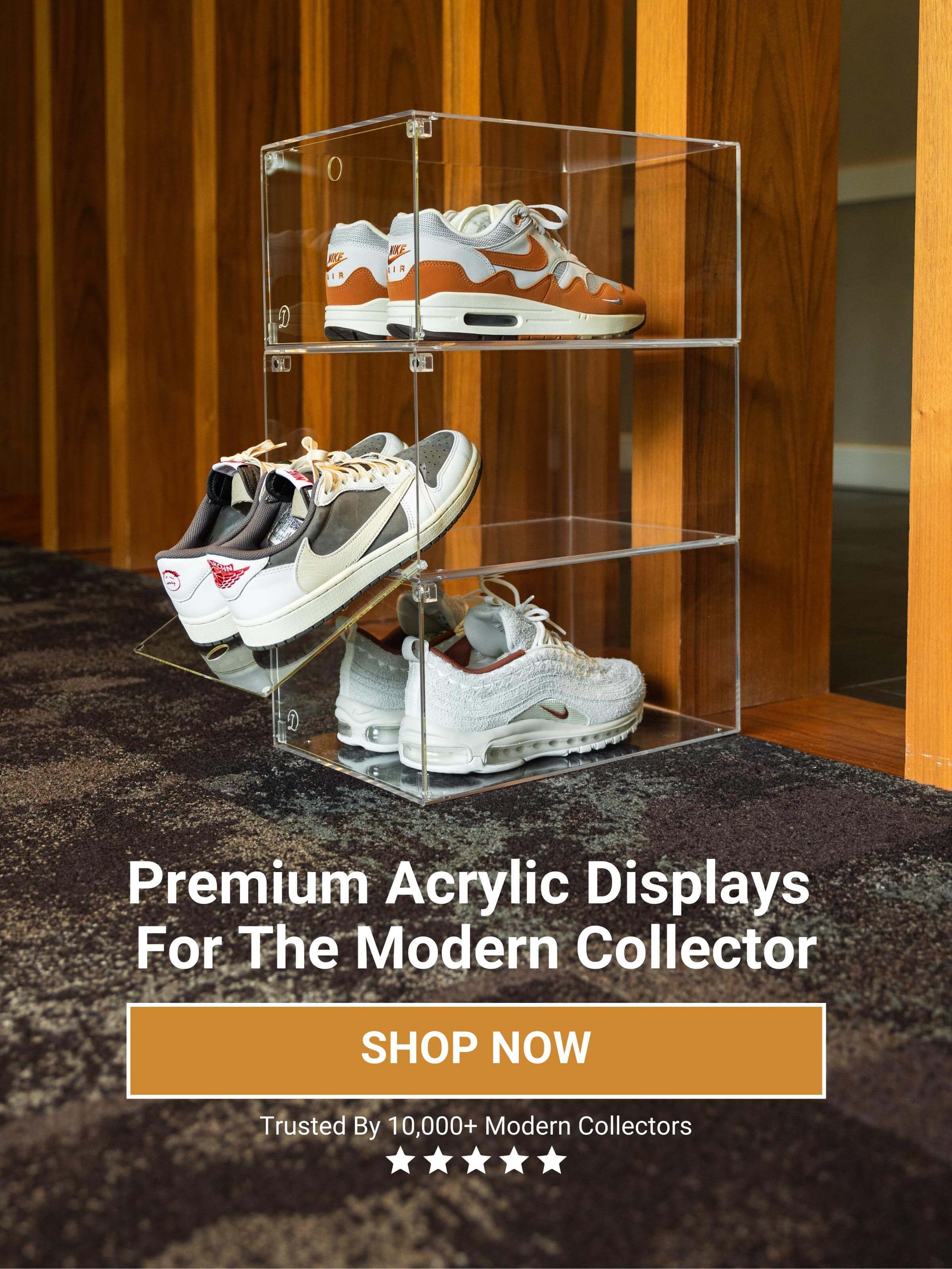 Looksee Designs - Premium Acrylic Shoe Display Case - Clear Shoe Boxes - Shoes Box Storage - Box Shoes - Shoe Boxes - Home Organizer - Shoe Organizer