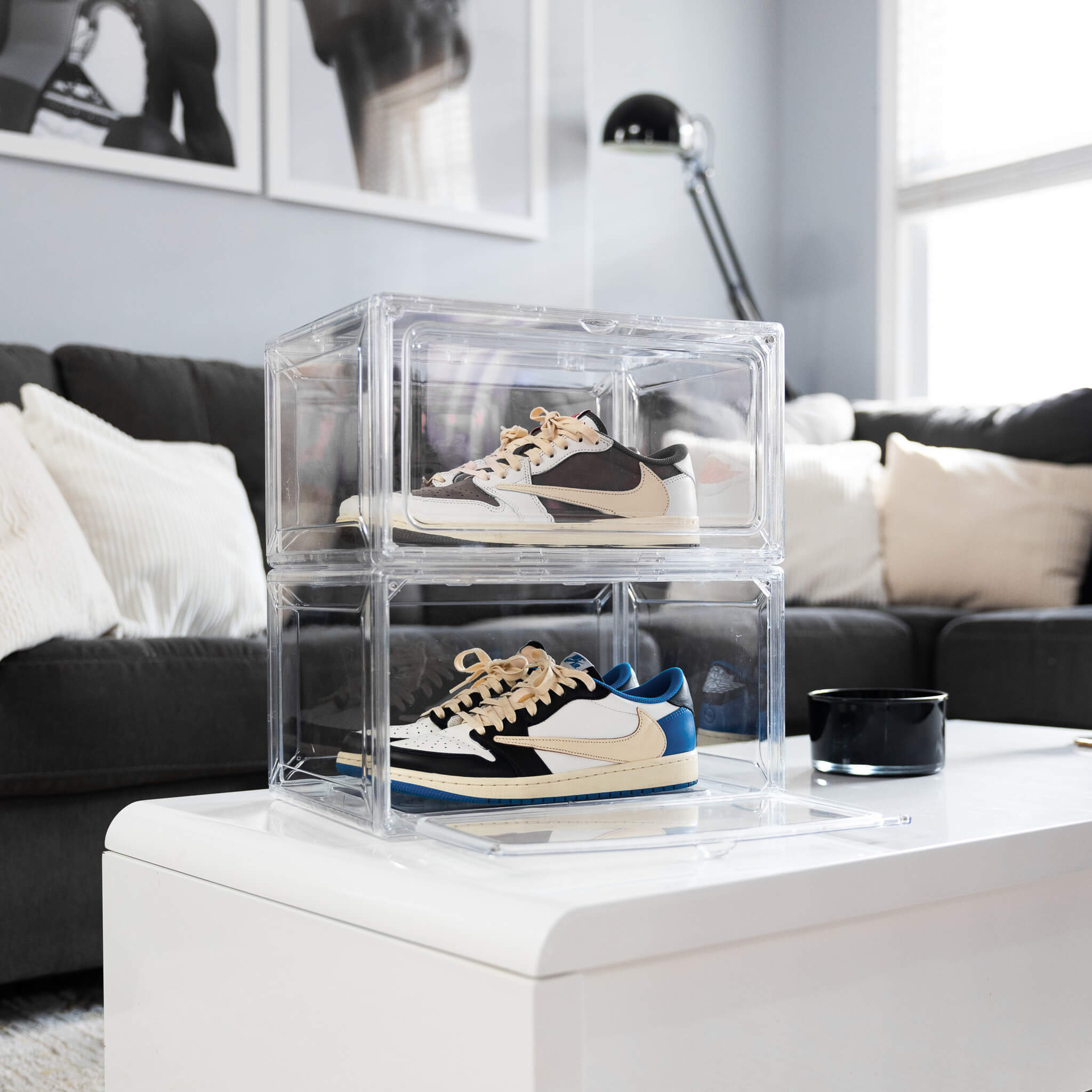 Looksee Designs - Sneaker Display Case - Shoe Display Case - Acrylic Shoe Box - Storage For Sneakerheads - Shoe Cases - Sneaker Throne - Premium Acrylic Display - Shoe Collection - Acrylic Organizer