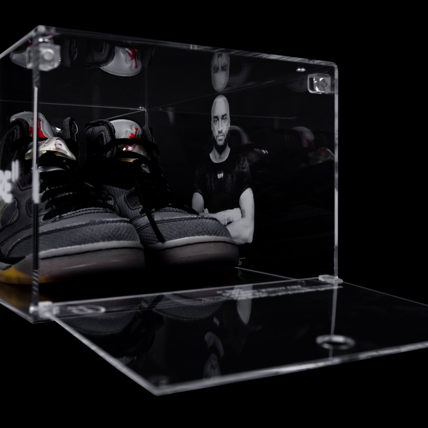 Virgil Was Here Acrylic Shoe Display Case